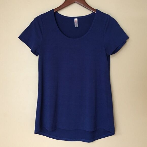 LuLaRoe Classic Tee in cobalt blue | Size XS - Picture 1 of 5